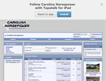 Tablet Screenshot of carolinahorsepower.com